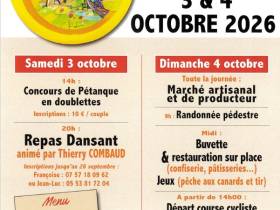 agenda Dordogne Fête du village: Repas et Pétanque