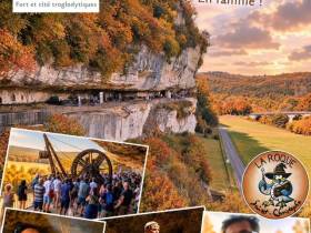 Les vacances d'automne à la Roque Saint-Christophe : musique préhistorique, silex et énigmes au coeur de la falaise