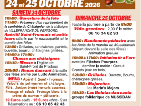 agenda Dordogne  Fête de la châtaigne et du bourru: vide grenier, randonnée, animations