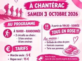 agenda Dordogne Octobre Rose