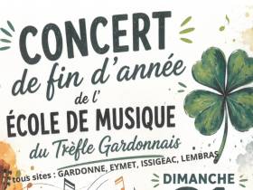 Agenda Dordogne Concert de l\'école du Trèfle Gardonnais