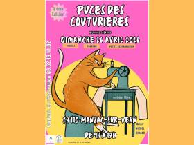 agenda Dordogne Vide-atelier : Puces des couturières et Loisirs Créatifs (3e édition)