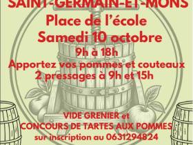 agenda Dordogne Fête de la Pomme et vide grenier