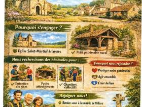 agenda Dordogne Recherche de bénévoles à Villars