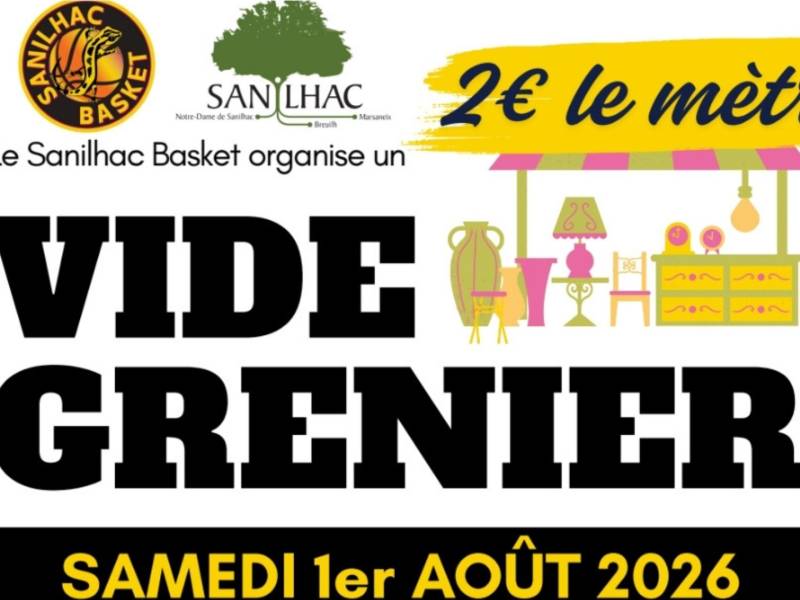 Vide-grenier du SAS Sanilhac Basket