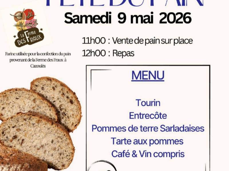 Fête du pain à Saint Julien de Lampon