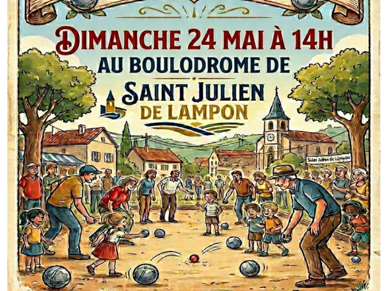 Concours de pétanque en doublette