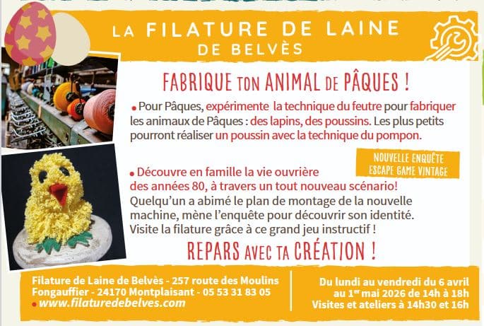 Ateliers de Pâques 2026