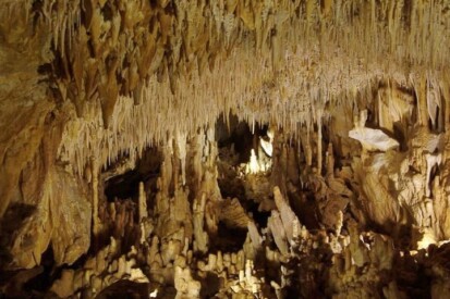 View of the cave shown on the Grotte de [name] information sheet Villars