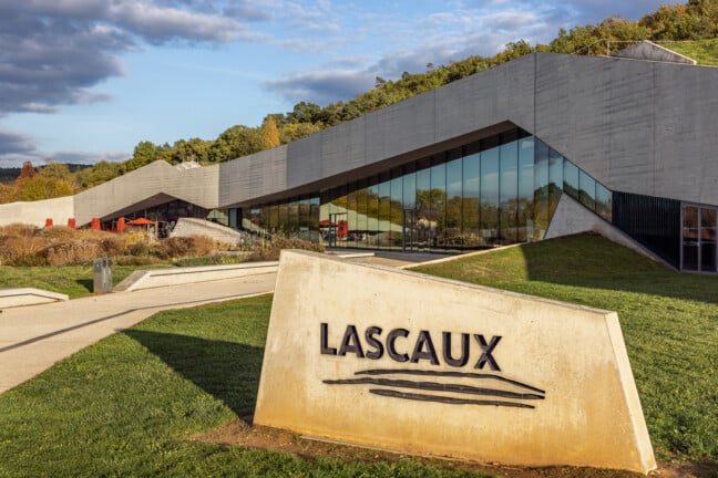 The Lascaux IV Building and its forecourt in Montignac