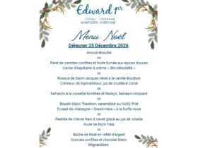 Réveillon de Noël | Restaurant Edward 1er